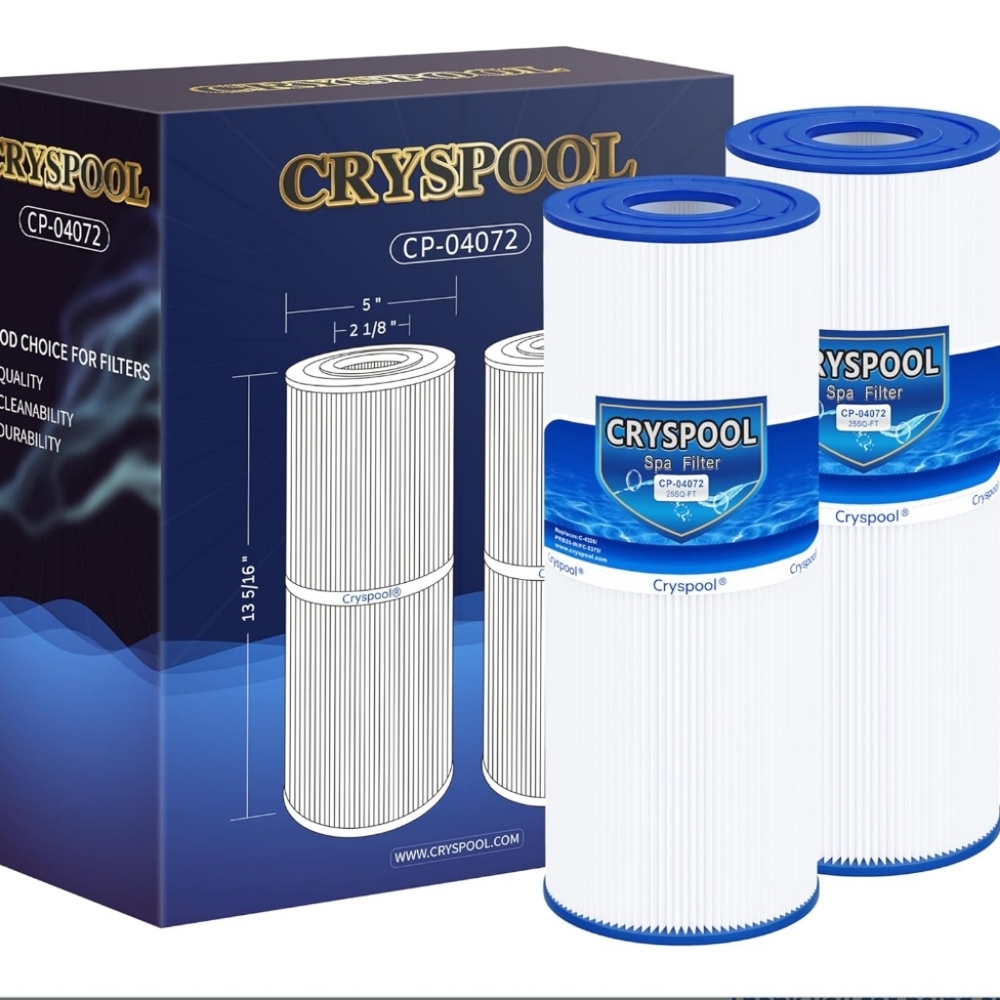 Cryspool® CP 04072 Two Pack Hot Tub Pool and Spa Filter New Sealed 25 SQ ft Each